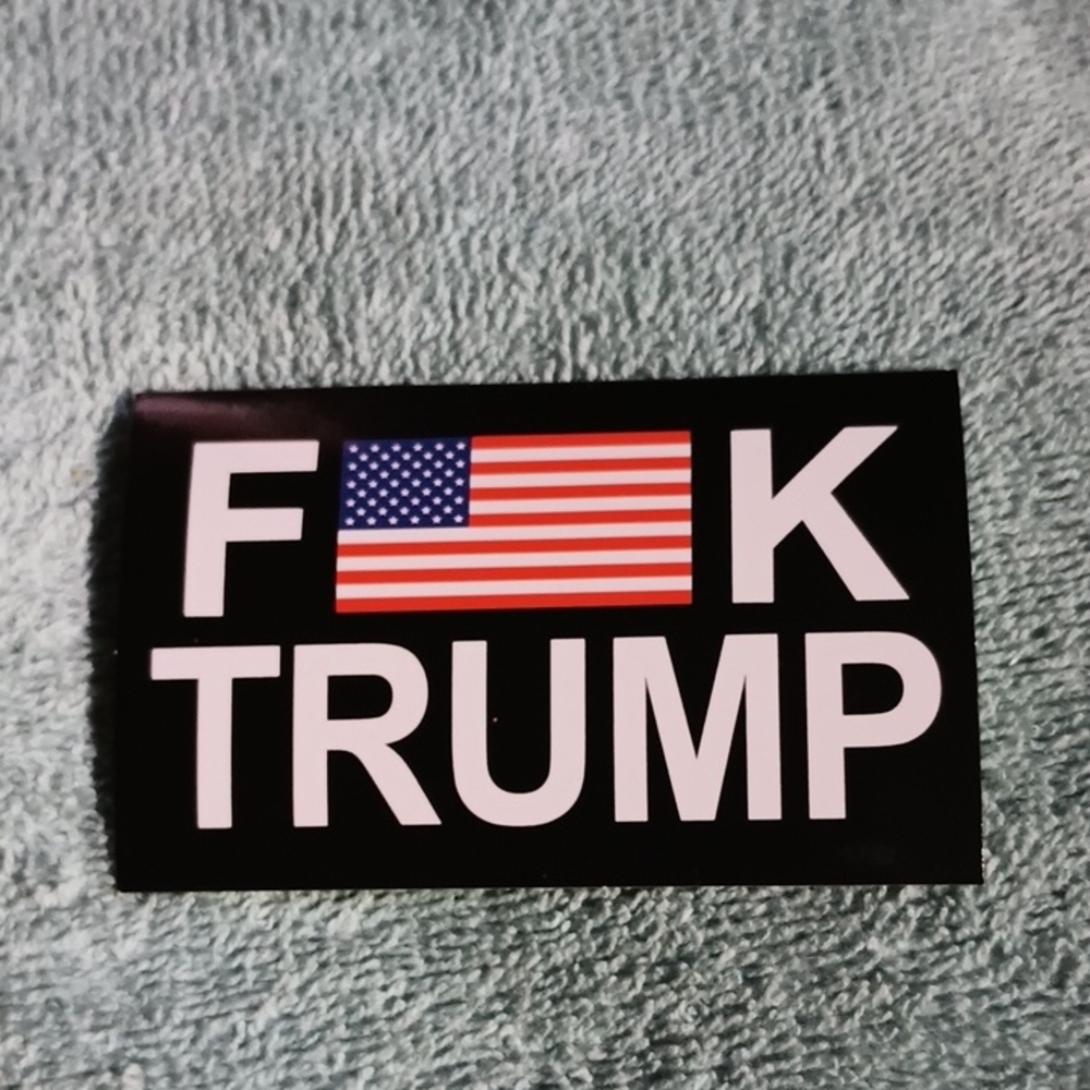 Black and White Political Sticker